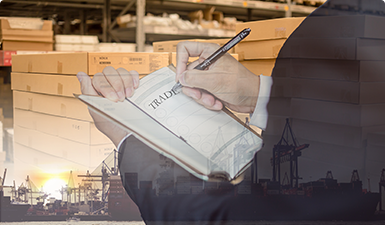 貨物到港，海關(guān)方形